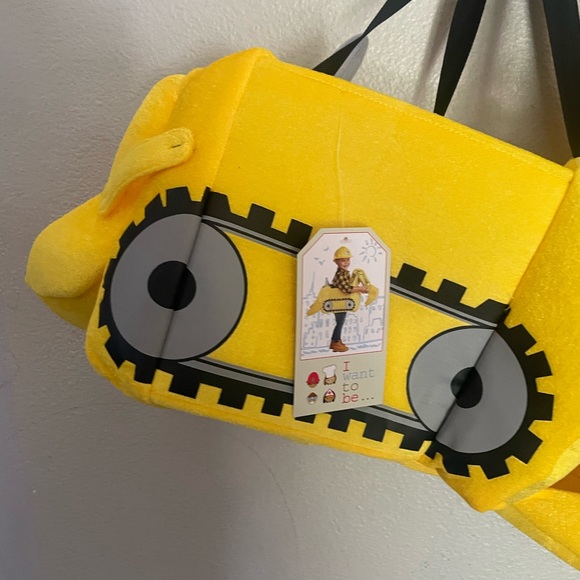 I WANT TO BE “EXCAVATOR” toddler plush Halloween costume with hat size 3-7 - Picture 4 of 12